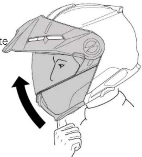 Schuberth E2 CARBON - ABRIR LA CARRILLERA - 1