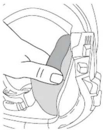 Schuberth E2 CARBON - DEMONTAGE DU PARE-NUQUE - 1