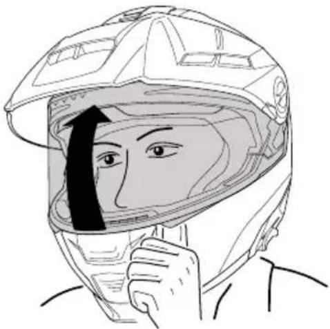 Schuberth E2 CARBON - OPENING THE VISOR - 1