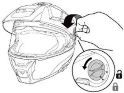 Schuberth E2 CARBON - RETIRADA DE LA VISERA PARASOL - 1