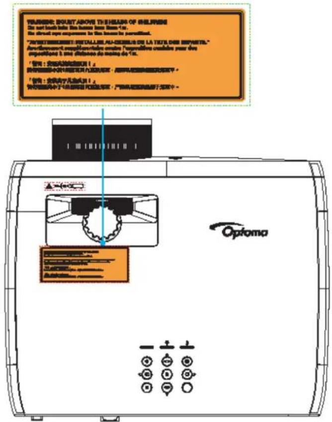 OPTOMA UHZ58LV - اطلاعات ايمنى تابش ليزر - 1