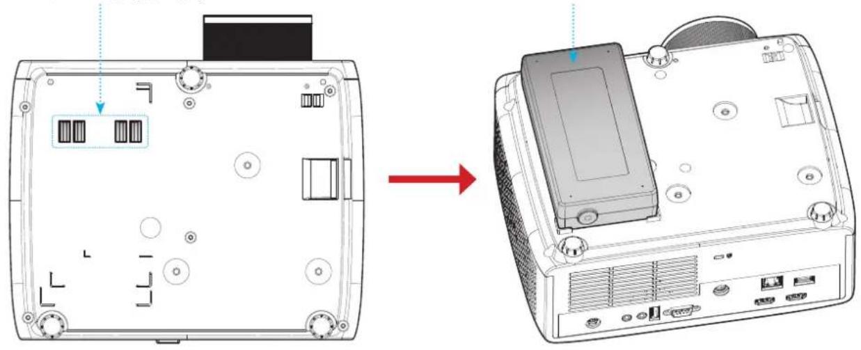 OPTOMA ZK551 - ابعاد پروزکتور و نصب س townى - 3