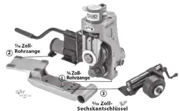 RIDGID 918-4 - Montage des 918 an Sockeln für verschiedene Maschinen - 1