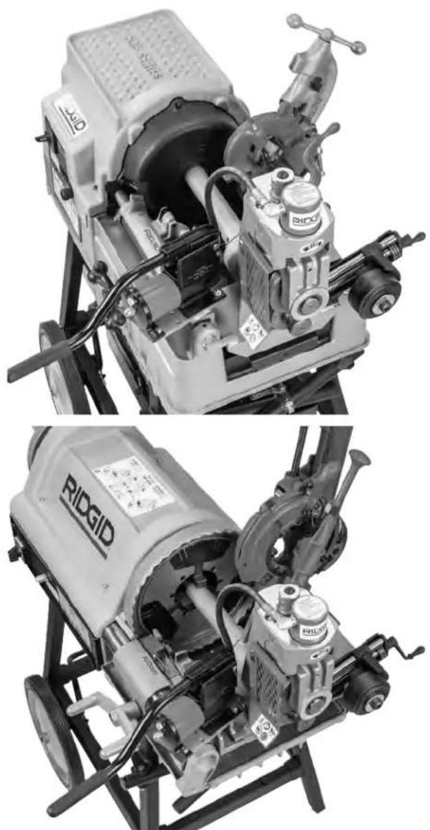 RIDGID 918-4 - Instalación de la ranuradora 918 en roscadoras 535 o 1224 - 2