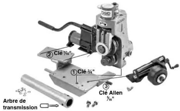 RIDGID 918-4 - Montage de la 918 sur les diverses embases - 3