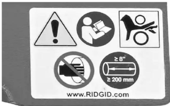 RIDGID 918-4 - WARNING - 3