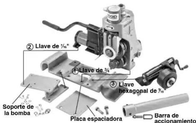 RIDGID 918-4 - Montaje de la ranuradora 918 a la base de diversas máquinas - 4