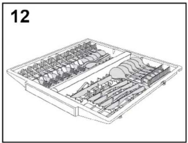 HAIER XS 4A4M4BB - VERWENDUNG DES DRITTEN KORBES (Nur bei einigen Modellen) - 1