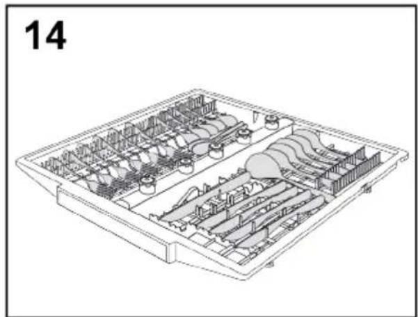 HAIER XS 4A4M4BB - "SYSTÈME CUTLERY SHINE PLUS" (uniquement sur certains modèles) - 1
