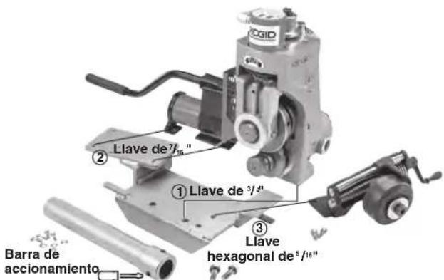 RIDGID 918-1 - Montaje de la ranuradora 918 a la base de diversas máquinas - 4