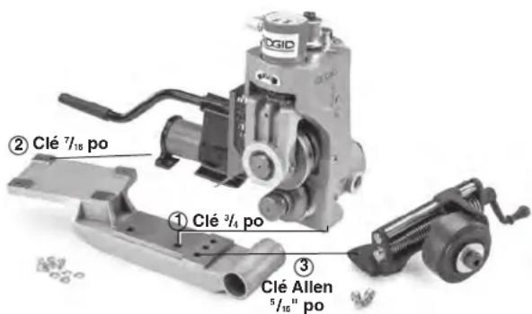 RIDGID 918-1 - Montage de la 918 sur les diverses embases - 1