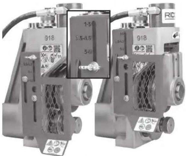RIDGID 918-1 - Ajuste de la cubierta protectora - 1