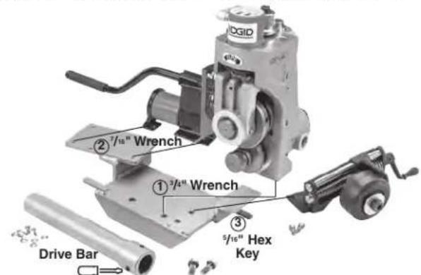 RIDGID 918-1 - Assembling 918 to Bases for Various Machines - 4