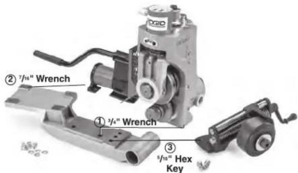 RIDGID 918-1 - Assembling 918 to Bases for Various Machines - 1