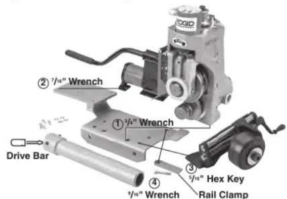 RIDGID 918-1 - Assembling 918 to Bases for Various Machines - 3