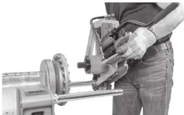 RIDGID 918-1 - Instalacion de la ranuradora 918 en unccionamento motorizzato 300 - 1