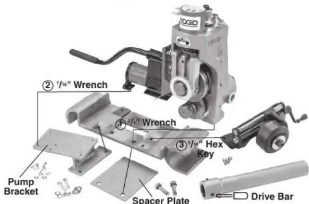 RIDGID 918-1 - Assembling 918 to Bases for Various Machines - 5