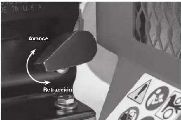 RIDGID 918-5 - Avance y retracción del rodillo ranurador - 1