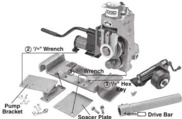RIDGID 918-5 - Assembling 918 to Bases for Various Machines - 5