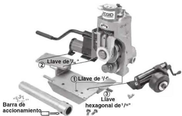 RIDGID 918-5 - Montaje de la ranuradora 918 a la base de diversas máquinas - 4