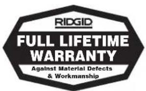 RIDGID 975 - No other express warranty applies - 1