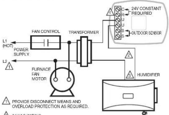 HONEYWELL HE400 - Wiring Configuration - 1