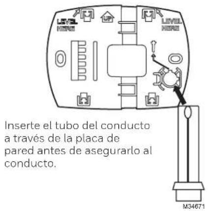 HONEYWELL HE400 - Instalación del montaje en conducto (continuación) - 1