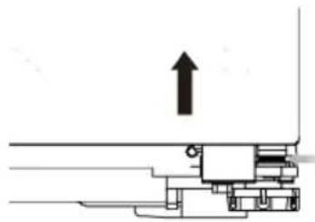 HISENSE RS3P558NEIE - Ajuste de altura de la puerta (si es necesario) - 3