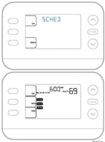 HONEYWELL FocusPRO P200 TH2110U4004/U - Adjusting Program Schedules - 1