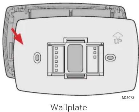 HONEYWELL RTH7600D - Separate Wallplate from New Thermostat - 1