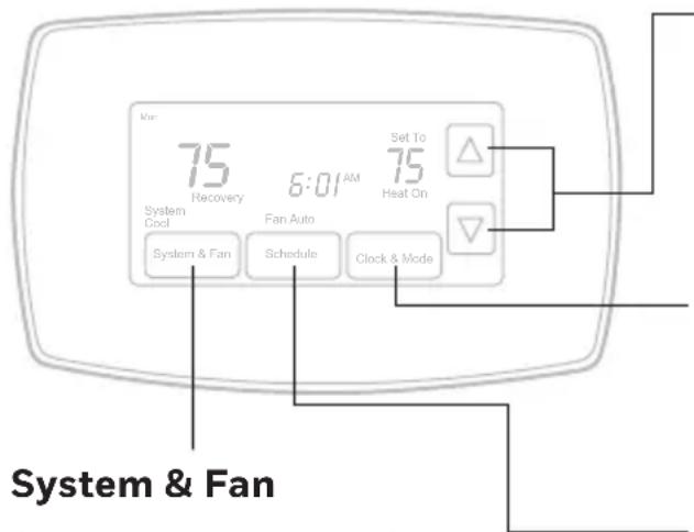 HONEYWELL RTH7600D - Commandes de thermostat - 1