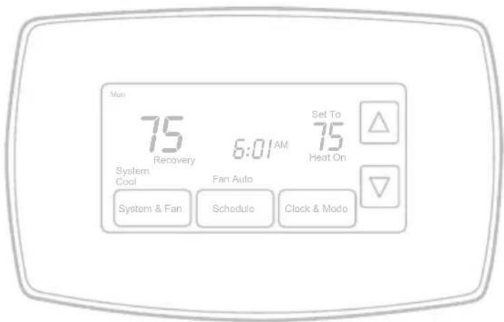 HONEYWELL RTH7600D - RTH7600 RET97C Series - 1