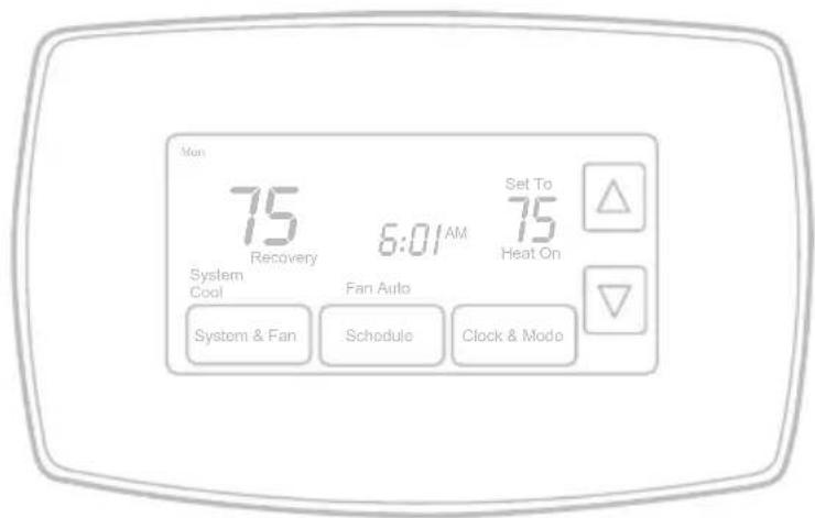 HONEYWELL RTH7600D - RTH7600 RET97C Série - 1