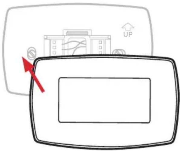 HONEYWELL RTH7600D - Install Thermostat onto Wallplate - 1