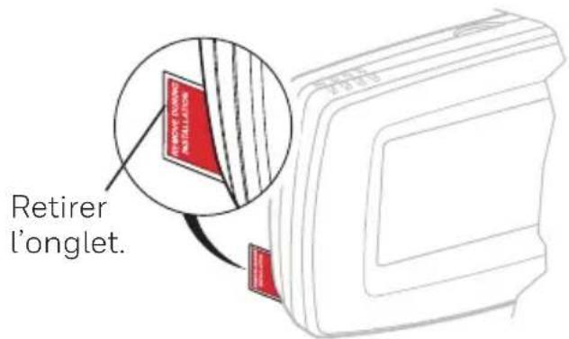 HONEYWELL RTH7600D - Installer la plaque - 1