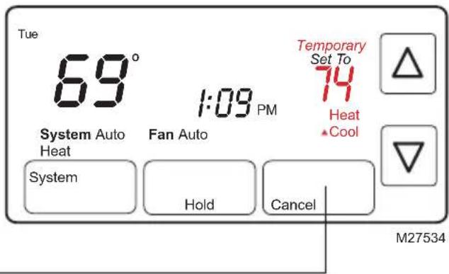 HONEYWELL RTH7600D - Commutation chaud-froid automatique - 1