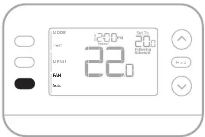 HONEYWELL X2P RTH20B - Modes de ventilation : - 1