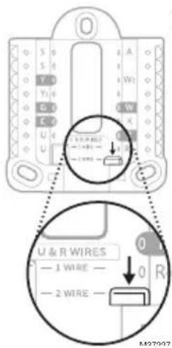 HONEYWELL X2P RTH20B - Si vous avez 2 fils R (R ou Rh, et Rc) - 1