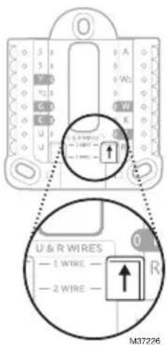 HONEYWELL X2P RTH20B - If you have 1 R-wire (R,Rh, or Rc) - 1