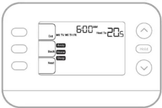 HONEYWELL X2P RTH20B - Ajustement des horaires des programmes - 2