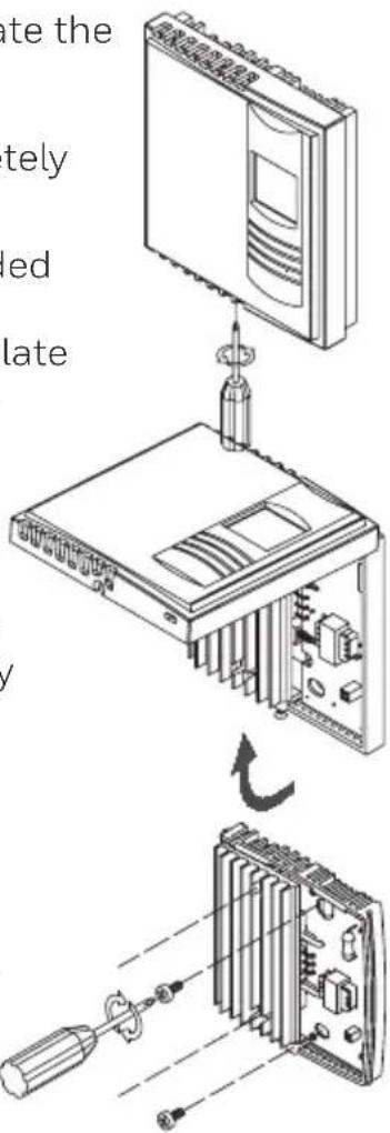 HONEYWELL RLV4300A1005 - Mounting the thermostat - 1