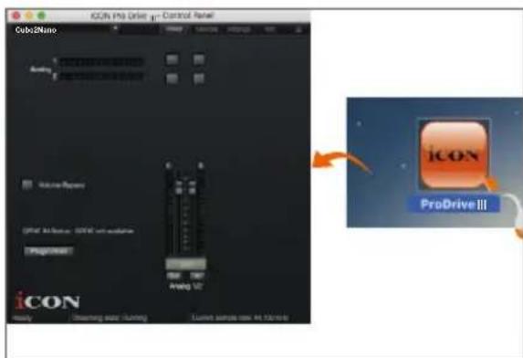 iCON Pro Drive - Control Panel Cube2Maine Audio Volume/Recovery SPAC AI Resource: SPAC 3D video Programset iCON ProDrive III Ready Clearing audio: Running Luminet audio: new AI TV/100 iCON