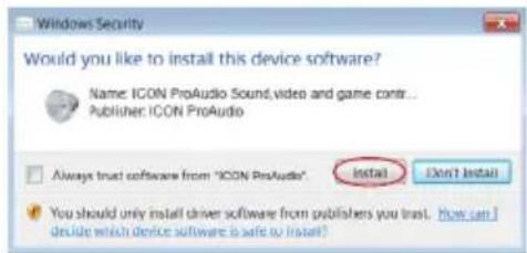 icon UMix1010Rack ProDriveIII - Cliquez sur « Install » pour continuer. - 1
