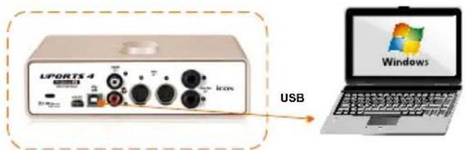 LPORTS 4 Icon USB Windows