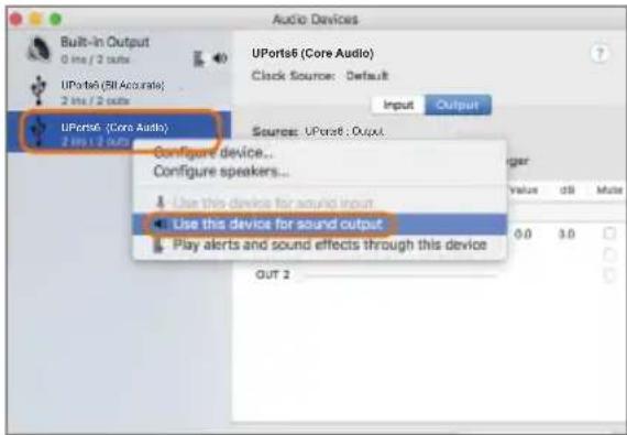 icon Uports6 (ProDriveIII) - Configuration de l'audio MIDI - 2