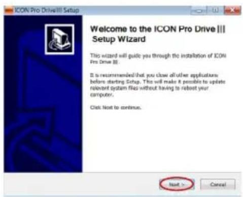 icon Uports6 (ProDriveIII) - L'assistant d'installation apparaît - 1