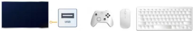 HISENSE 65U75QG - Connect a USB keyboard, mouse or gamepad - 1