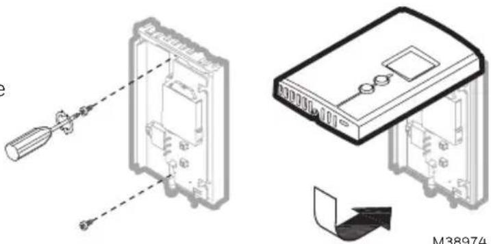 HONEYWELL RLV3120A1005 - Installing the faceplate - 1