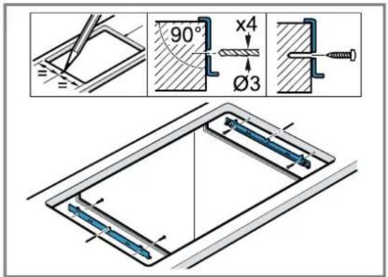 BOSCH HBD772AB82 - Montage bevestigingsrails - 1