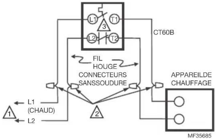 HONEYWELL CT60A1036 - Raccordement - 2